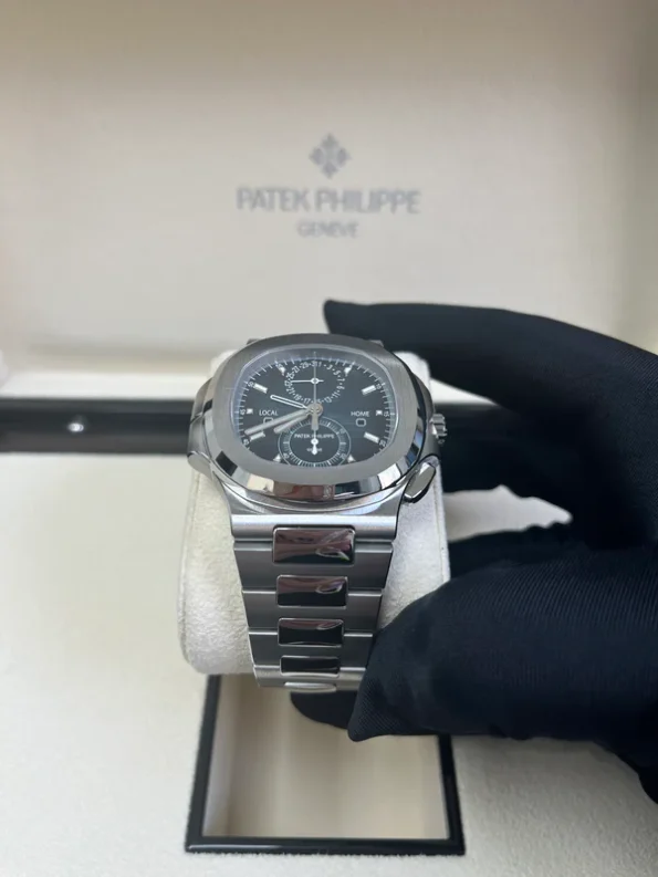 PATEK PHILIPPE NAUTILUS FLYBACK CHRONOGRAPH TRAVEL TIME 40.5MM - Image 10