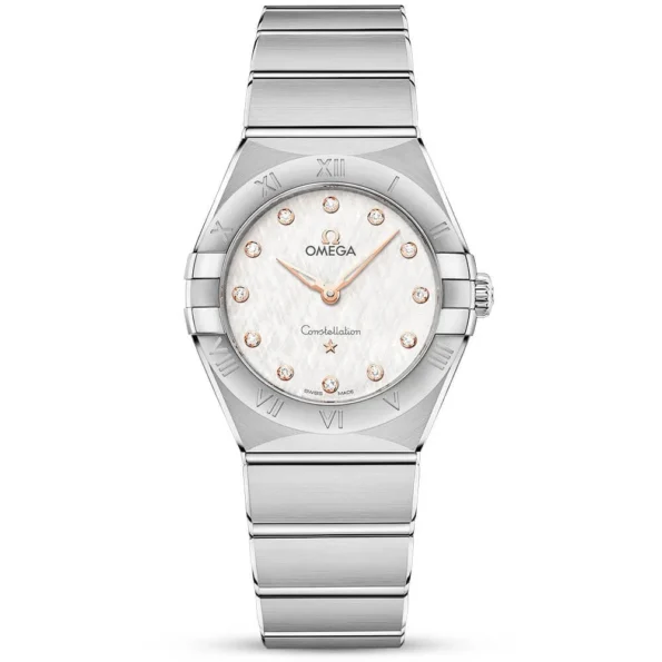 OMEGA Constellation 28mm White Diamond Dial Ladies Watch