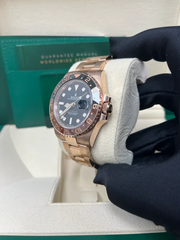 Rolex GMT Master II 126715CHNR-0001 Root Beer Full Rose gold 40mm Super Clone - Image 7