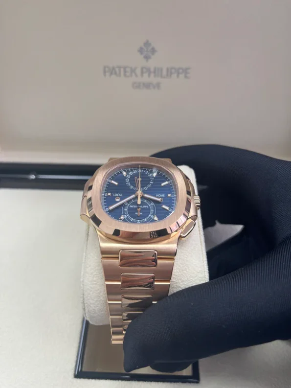 PATEK PHILIPPE NAUTILUS FLYBACK CHRONOGRAPH TRAVEL TIME 40.5MM 5990/1R-001 - Image 9