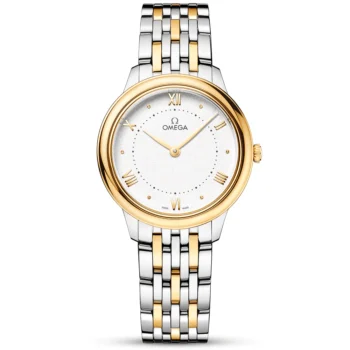 OMEGA De Ville Prestige 30mm Two-Tone Silver Dial Ladies Bracelet Watch