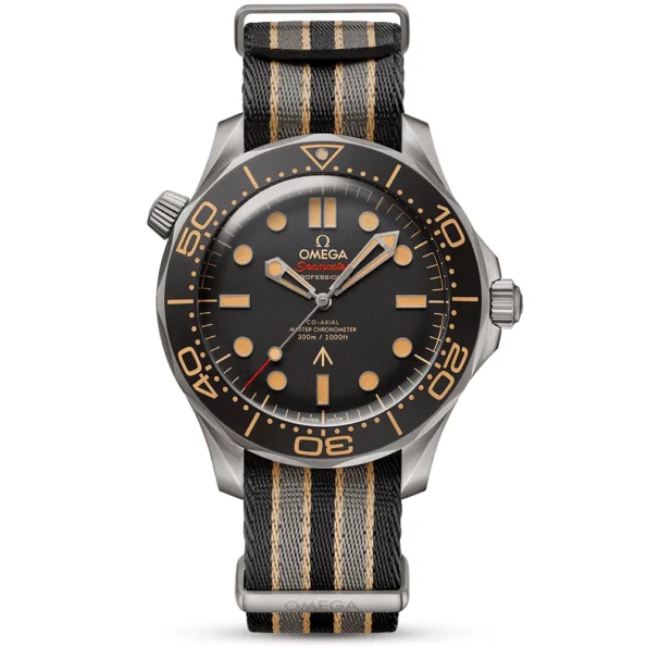 OMEGA Seamaster Diver 300m 007 No Time to Die James Bond NATO Strap Watch