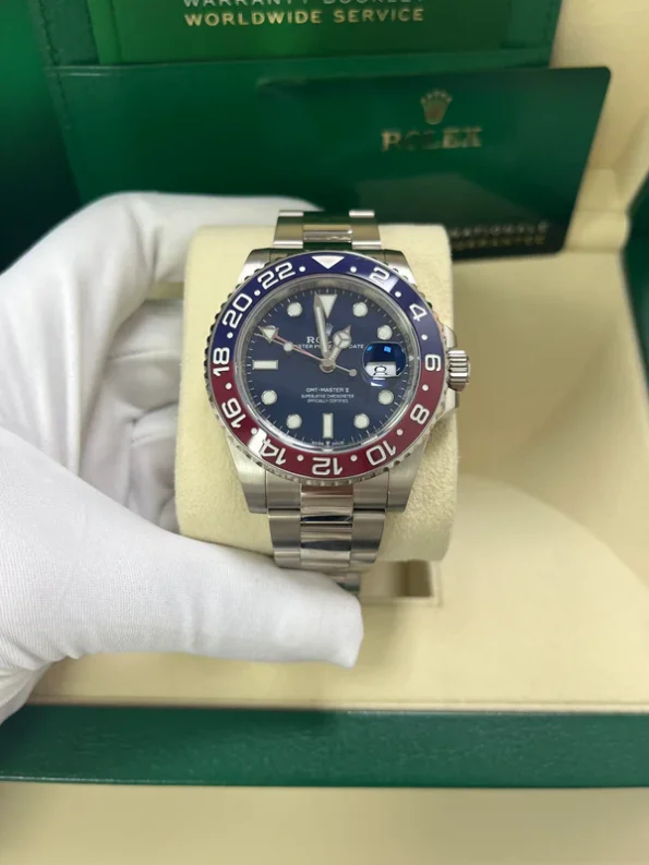 Rolex GMT-MASTER II Oyster, 40 mm, white gold M126719BLRO-0003 - Image 6