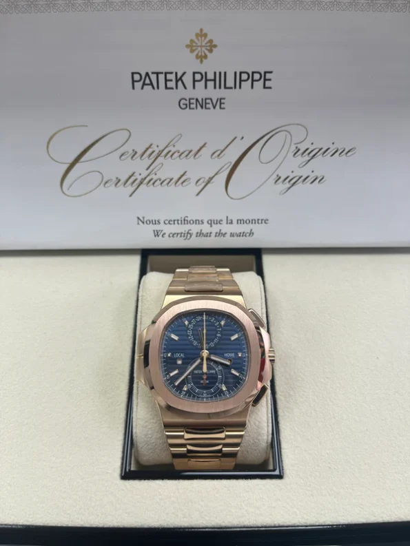 PATEK PHILIPPE NAUTILUS FLYBACK CHRONOGRAPH TRAVEL TIME 40.5MM 5990/1R-001 - Image 2