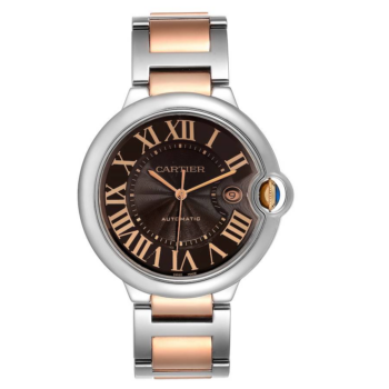 CARTIER BALLON BLEU Rose Gold Mix Chocolate 42mm