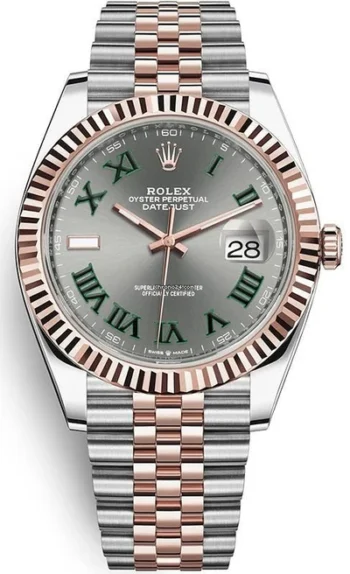 Rolex DATEJUST Oyster, 41 mm, Oystersteel and Everose gold M126331-0016