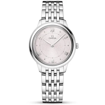 OMEGA De Ville Prestige 30mm Rose Silvery Dial Ladies Bracelet Watch