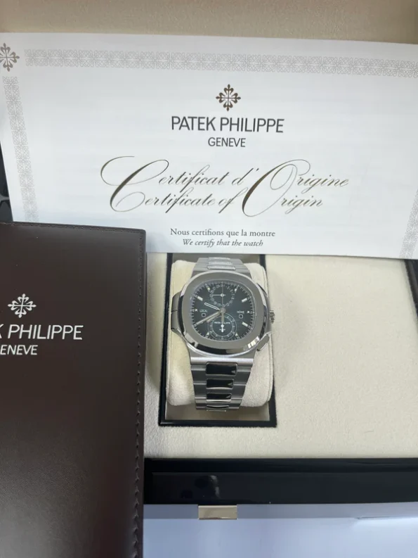 PATEK PHILIPPE NAUTILUS FLYBACK CHRONOGRAPH TRAVEL TIME 40.5MM - Image 2