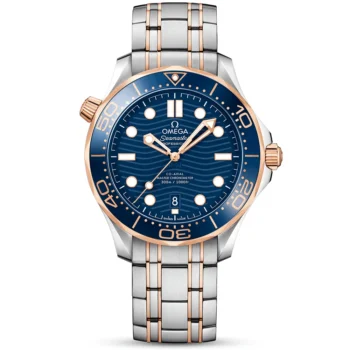 OMEGA Seamaster Diver 300m 42mm Blue Dial Two-Tone Men's Bracelet Watch