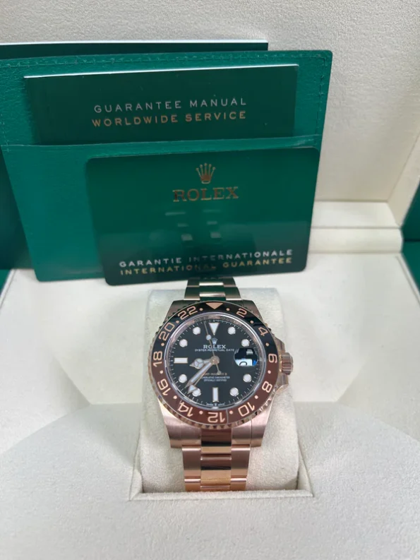 Rolex GMT Master II 126715CHNR-0001 Root Beer Full Rose gold 40mm Super Clone - Image 2