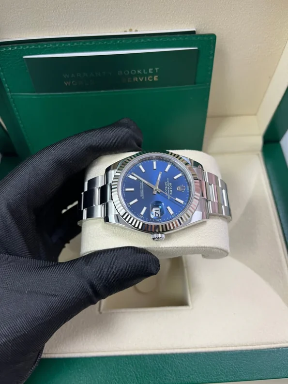 Rolex Datejust 36/41mm Stainless Steel on Jubilee with Blue Dial and Fluted Bezel Super clone - Image 10