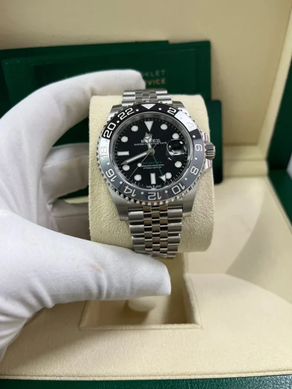 Rolex Bruce Wayne GMT Master II 126710grnr-0003 Black/Grey two-tone ceramic bezel Stainless Steel (40mm) Super Clone - Image 6