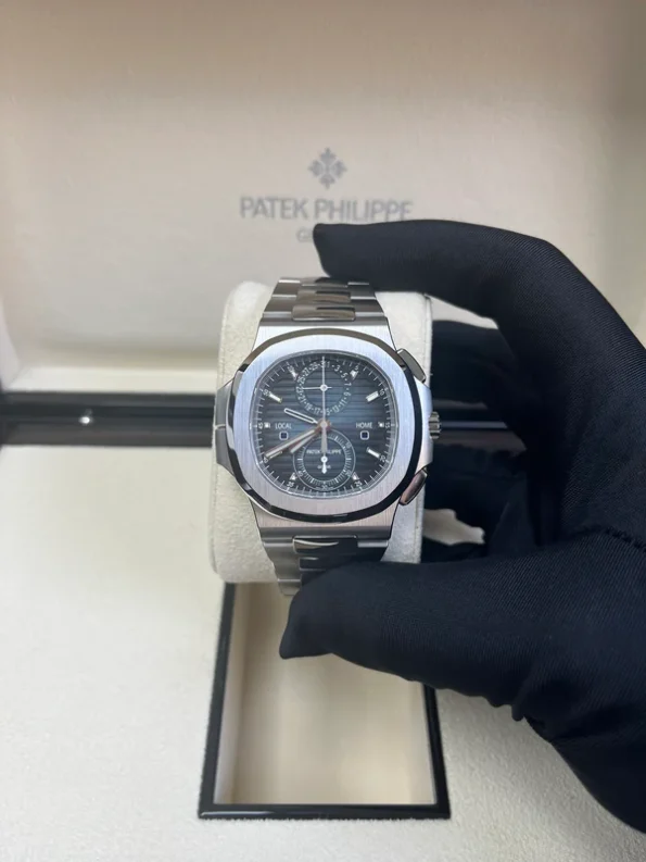 PATEK PHILIPPE NAUTILUS FLYBACK CHRONOGRAPH TRAVEL TIME 40.5MM - Image 7