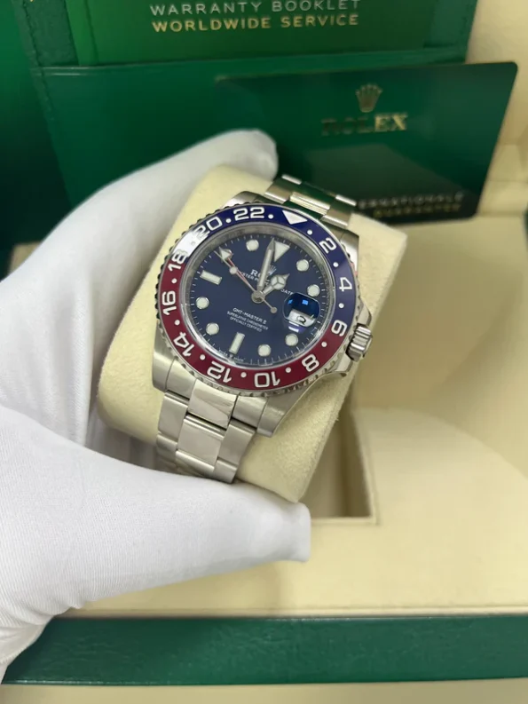 Rolex GMT-MASTER II Oyster, 40 mm, white gold M126719BLRO-0003 - Image 8