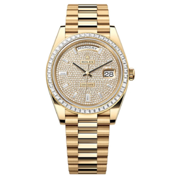 Rolex DAY-DATE Oyster, 40 mm, yellow gold and diamonds M228398TBR-0036