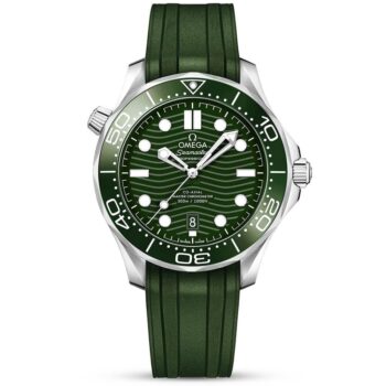 OMEGA Seamaster Diver 300m 42mm Green Dial Men's Rubber Strap Watch