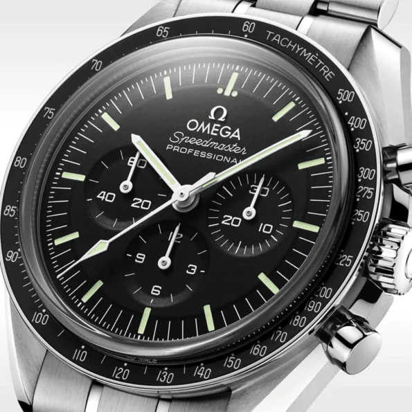 OMEGA Speedmaster Moonwatch 42mm Sapphire Glass Men's Bracelet Watch - Image 2