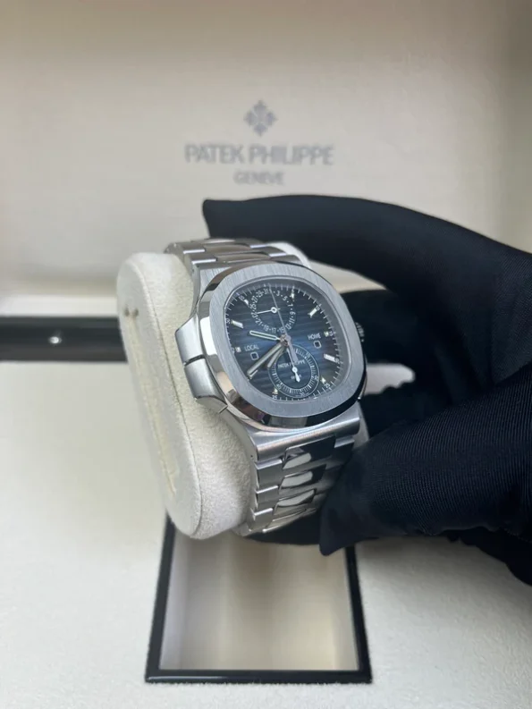 PATEK PHILIPPE NAUTILUS FLYBACK CHRONOGRAPH TRAVEL TIME 40.5MM - Image 9