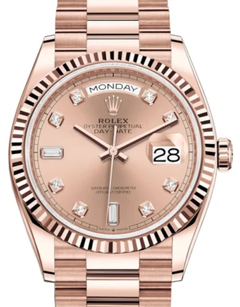 Rolex DAY-DATE Oyster, 36 mm, Everose gold M128235-0009