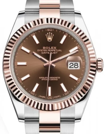 Rolex DATEJUST Oyster, 36/41mm, Oystersteel and Everose gold M126231-0028