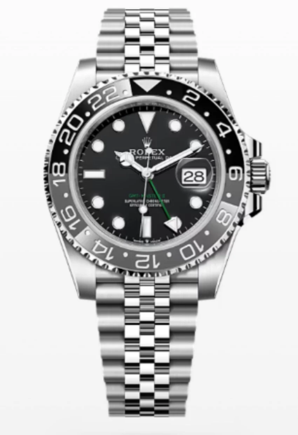 Rolex Bruce Wayne GMT Master II 126710grnr-0003 Black/Grey two-tone ceramic bezel Stainless Steel (40mm) Super Clone